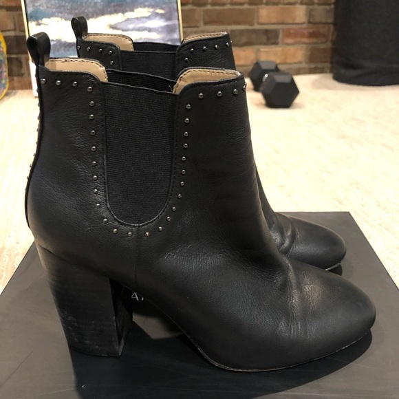 Saks Fifth Avenue Shoes - Saks fifth avenue ankle boots with silver stud trim